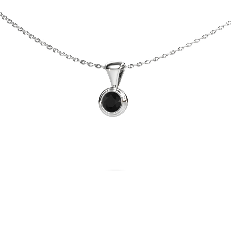Image of Pendant Lieke 950 platinum Black diamond 0.30 crt