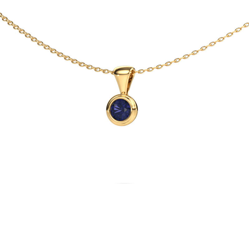 Image of Pendant Lieke 585 gold Sapphire 4 mm