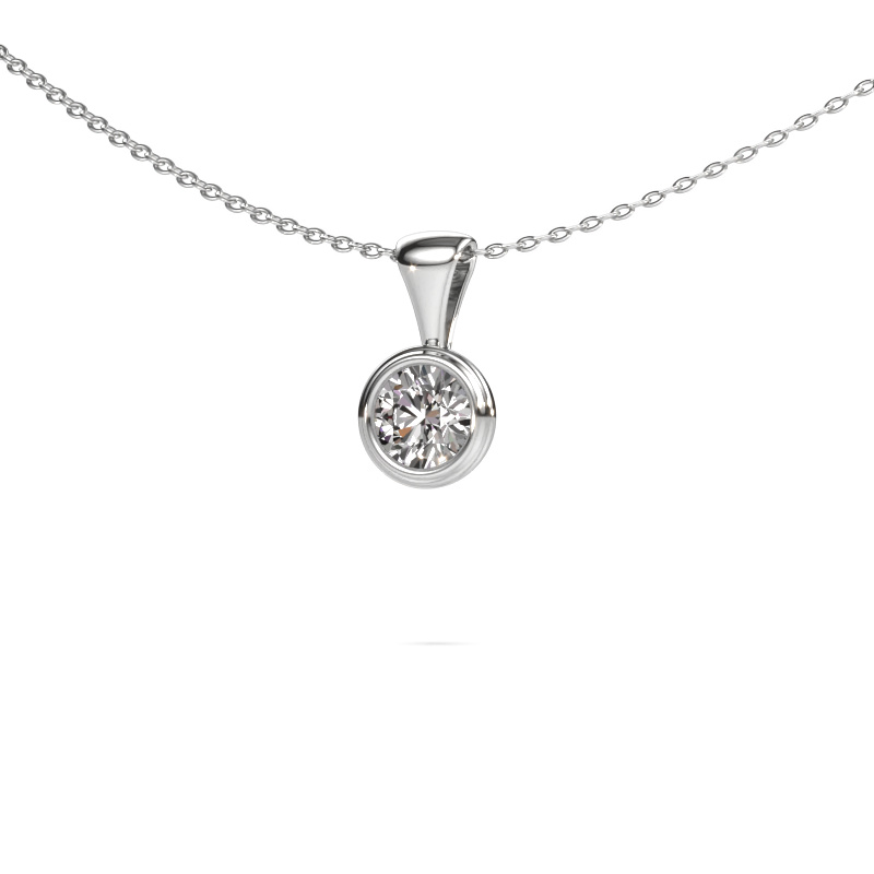 Image of Pendant Lieke 585 white gold Diamond 0.50 crt