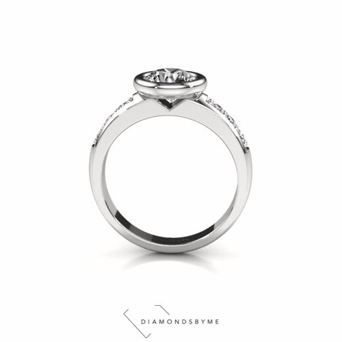 Afbeelding van Verlovingsring Lieke 925 zilver Diamant 1.18 crt