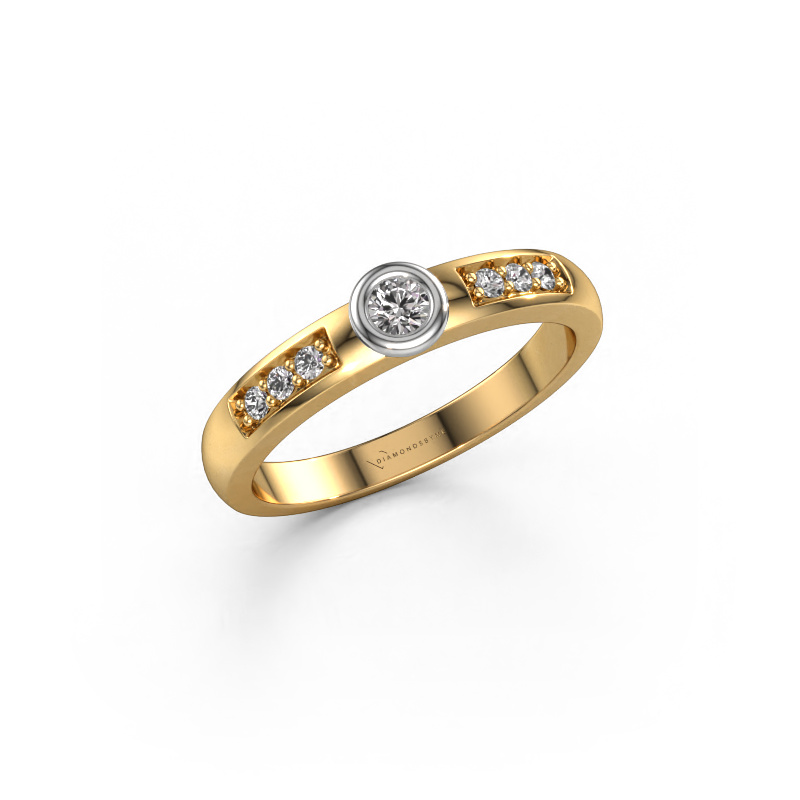 Bild von Verlobungsring Lieke 585 Gold Diamant 0.170 crt