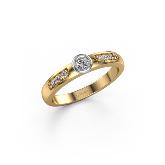 Afbeelding van Verlovingsring Lieke 585 goud Diamant 0.170 crt