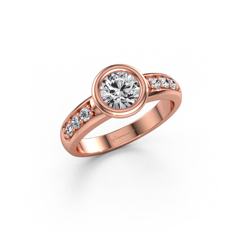 Bild av Förlovningsring Lieke 585 roséguld Diamant 0.880 crt