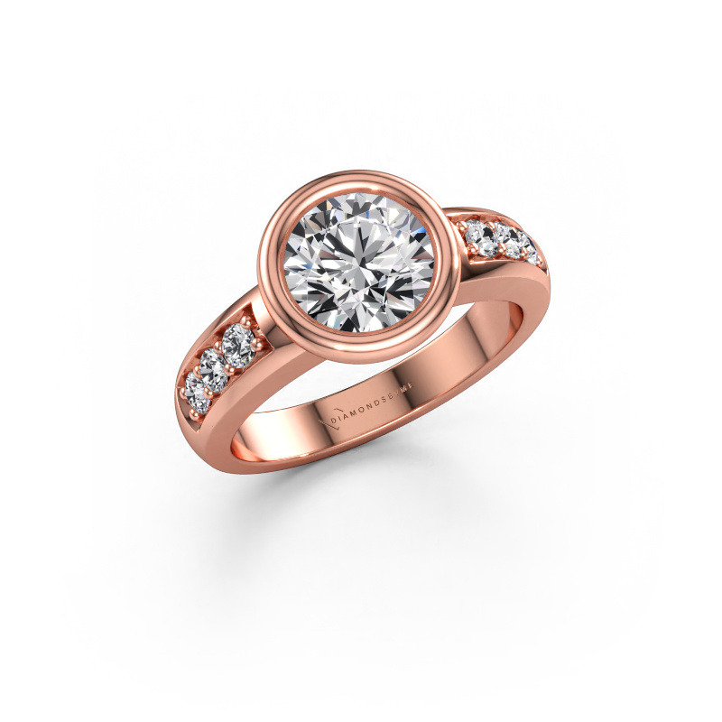 Immagine di Anello di fidanzamento Lieke 585 oro rosa Diamante 1.77 crt