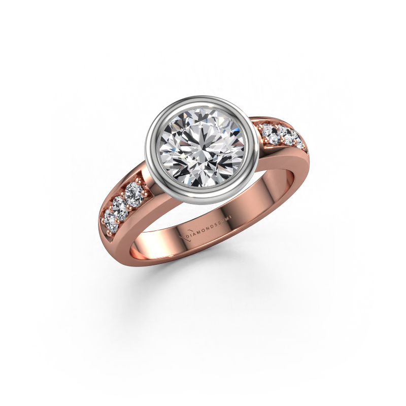 Image de Bague de fiançailles Lieke 585 or rose Diamant 1.77 crt