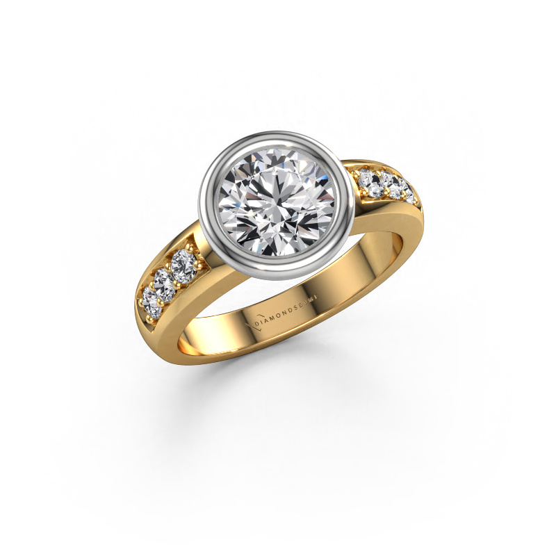Image of Engagement ring Lieke 585 gold Lab grown diamond 1.77 crt