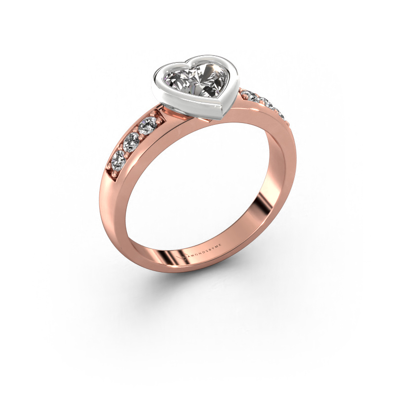 Image de Bague de fiançailles Lieke Heart 585 or rose Diamant 0.92 crt