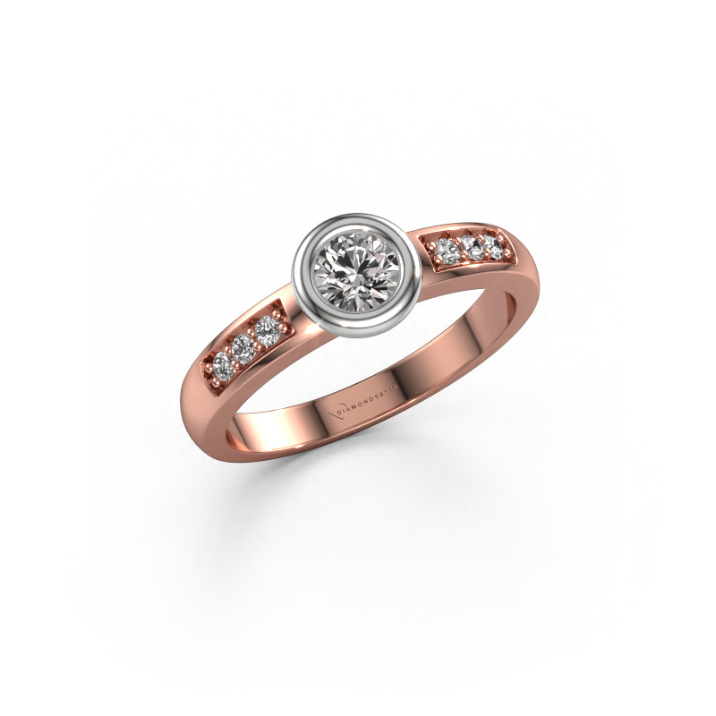 Image de Bague de fiançailles Lieke 585 or rose Diamant 0.39 crt