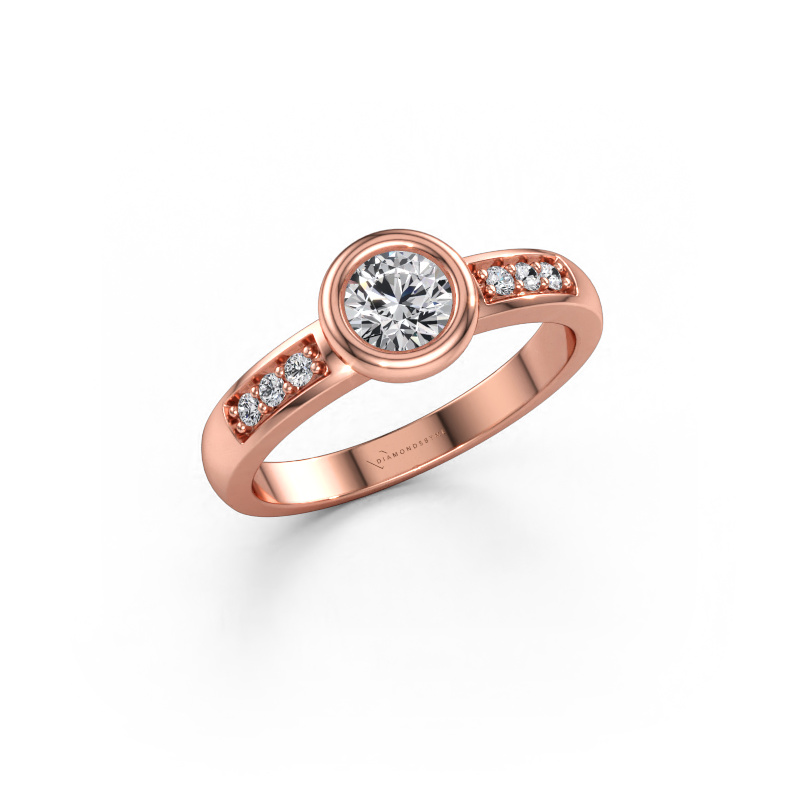 Bild av Förlovningsring Lieke 585 roséguld Diamant 0.49 crt