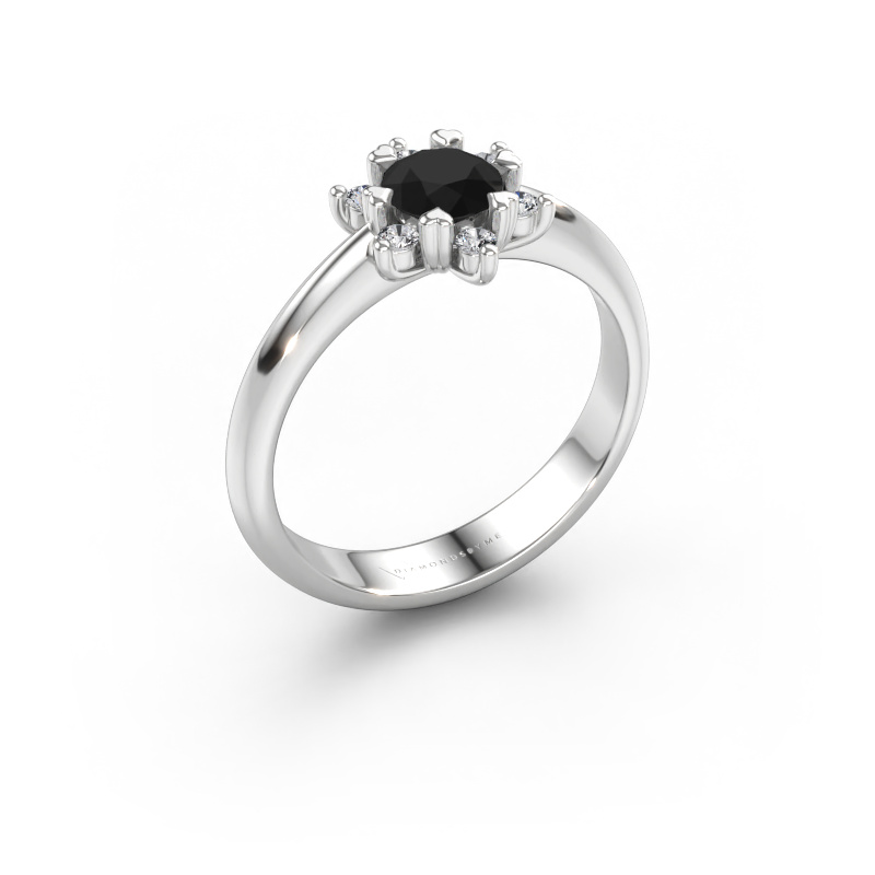 Immagine di Anello Liesbeth 585 oro bianco Diamante nero 0.72 crt
