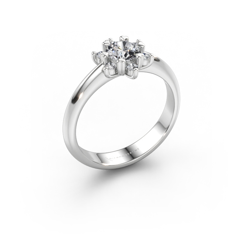 Bild av Ring Liesbeth 585 vitt guld Diamant 0.62 crt