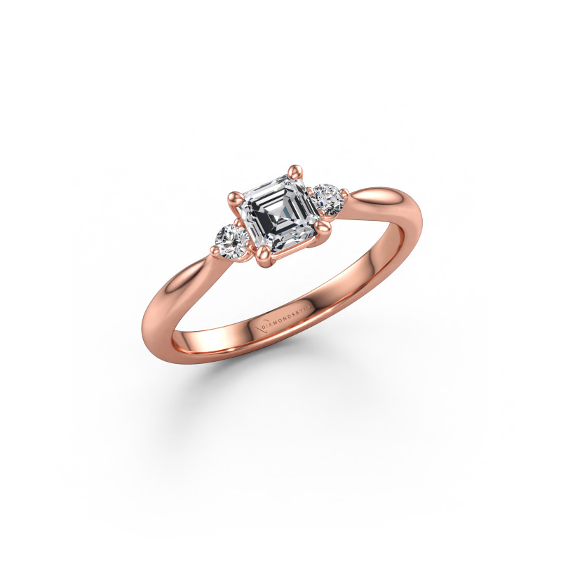 Immagine di Anello di fidanzamento Lieselot ASSC 585 oro rosa Diamante 0.41 crt