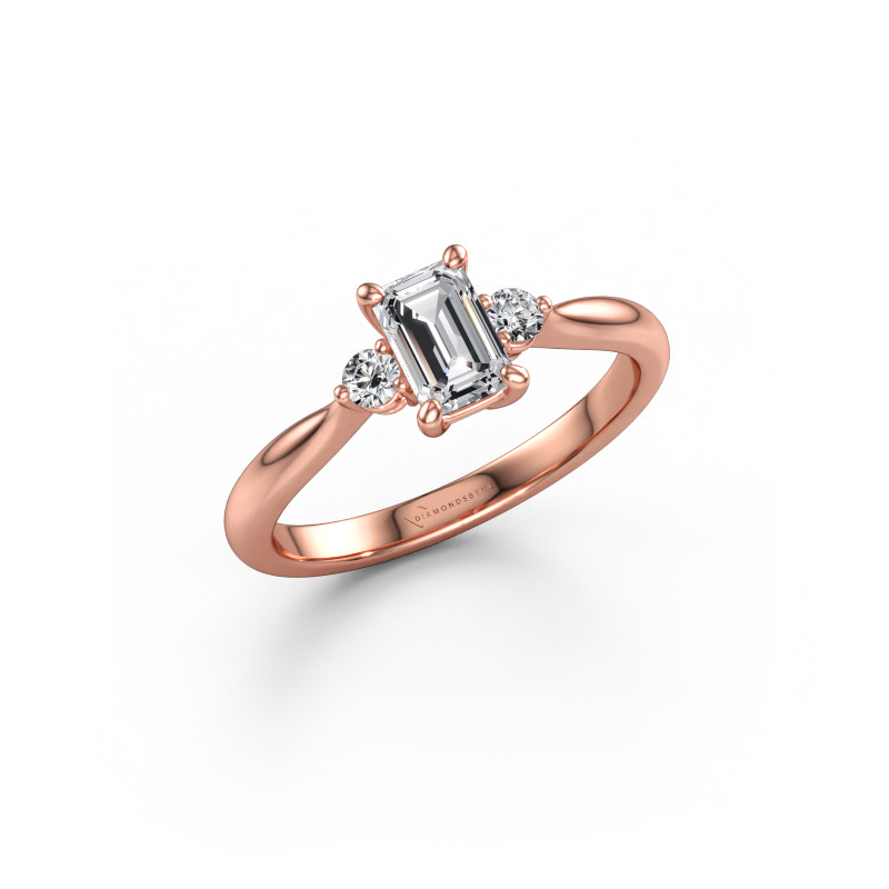 Immagine di Anello di fidanzamento Lieselot EME 585 oro rosa Diamante lab grown 0.810 crt