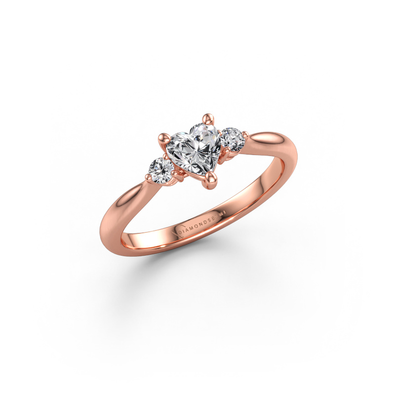 Immagine di Anello di fidanzamento Lieselot HRT 585 oro rosa Zirconia cubica 5 mm