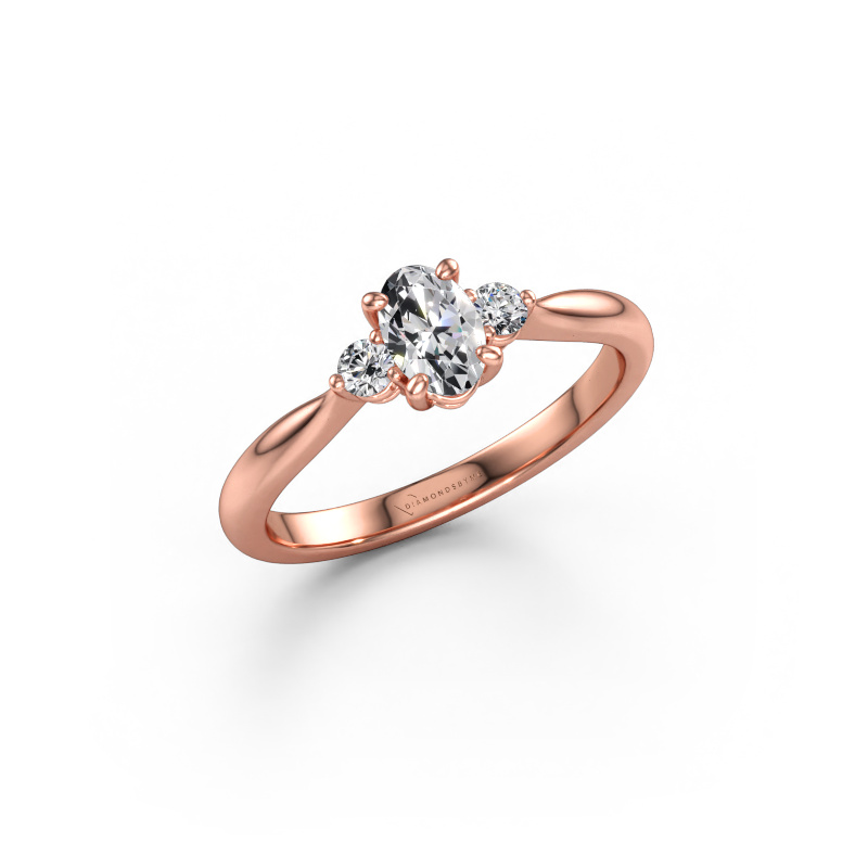 Immagine di Anello di fidanzamento Lieselot OVL 585 oro rosa Diamante 0.51 crt