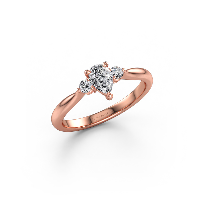 Immagine di Anello di fidanzamento Lieselot PER 585 oro rosa Diamante lab grown 0.56 crt