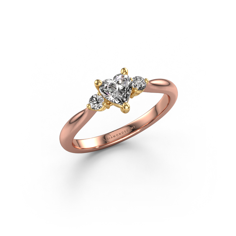 Bild von Verlobungsring Lieselot HRT 585 Roségold Custom diamant 5 mm