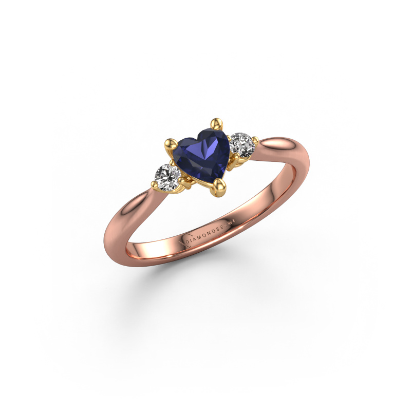 Image of Engagement ring Lieselot HRT 585 rose gold Sapphire 5 mm