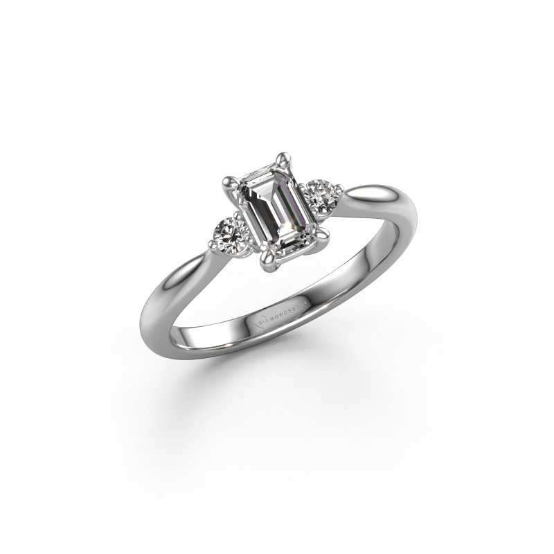 Bild von Verlobungsring Lieselot EME 950 Platin Zirkonia 6x4 mm