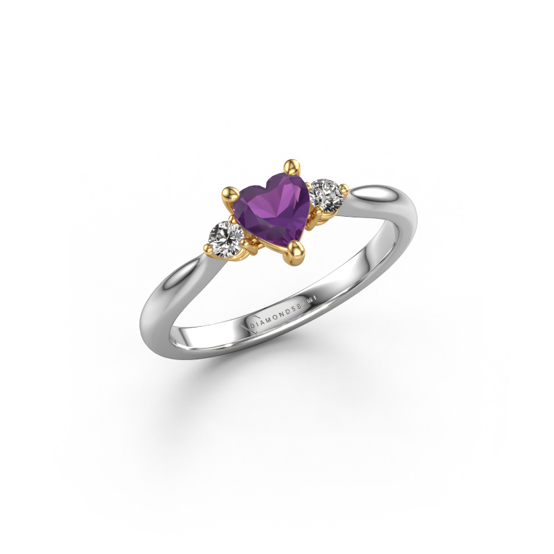 Bild von Verlobungsring Lieselot HRT 585 Weißgold Amethyst 5 mm