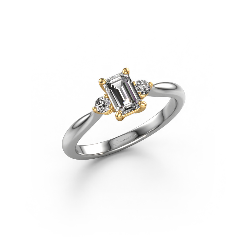 Bild von Verlobungsring Lieselot EME 585 Weißgold Zirkonia 6x4 mm