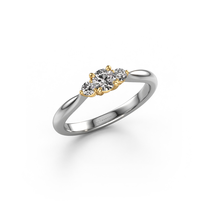 Bild von Verlobungsring Lieselot RND 585 Weißgold Diamant 0.41 crt