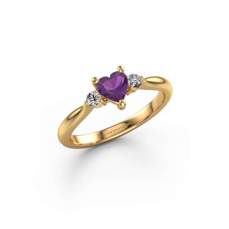 Image of Engagement ring Lieselot HRT 585 gold Amethyst 5 mm