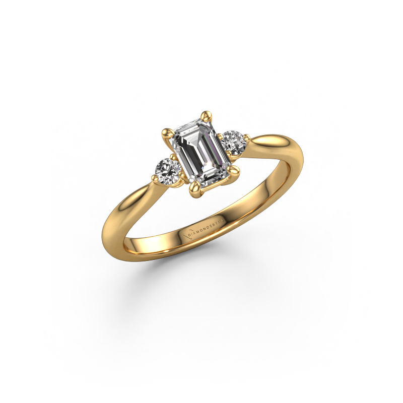 Bild von Verlobungsring Lieselot EME 585 Gold Zirkonia 6x4 mm