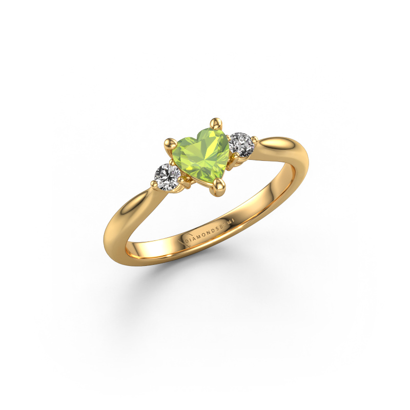Bild von Verlobungsring Lieselot HRT 585 Gold Peridot 5 mm