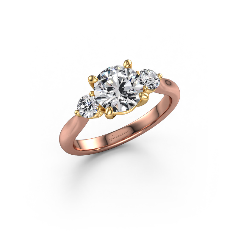 Bild von Verlobungsring Lieselot RND 585 Roségold Lab-grown Diamant 1.80 crt