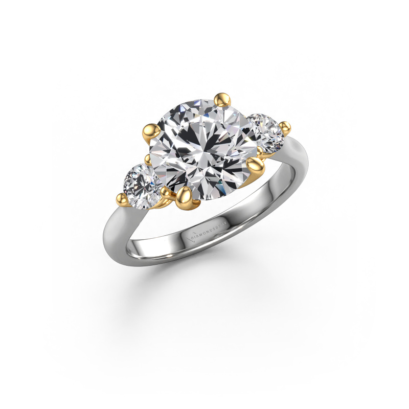 Bild von Verlobungsring Lieselot RND 585 Weißgold Lab-grown Diamant 4.60 crt