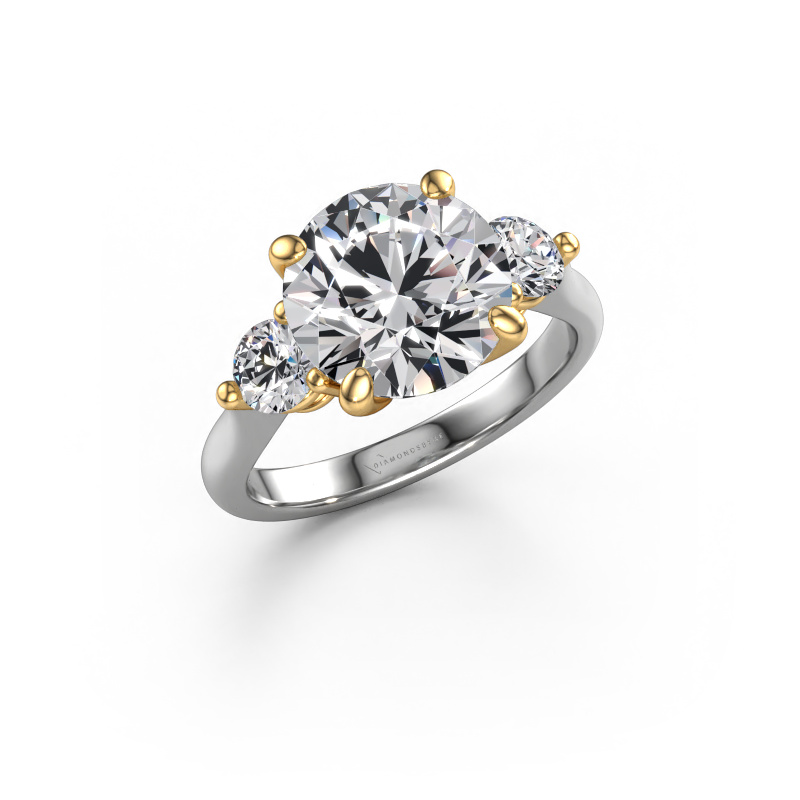 Image of Engagement ring Lieselot RND 585 white gold Lab grown diamond 5.80 crt