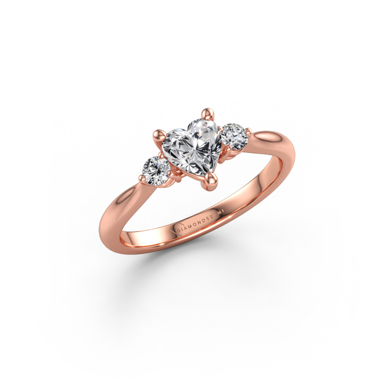 Bild av Förlovningsring Lieselot HRT 585 roséguld Diamant 0.81 crt