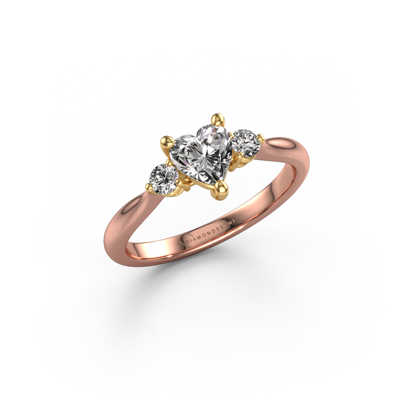 Image of Engagement ring Lieselot HRT 585 rose gold Diamond 0.81 crt