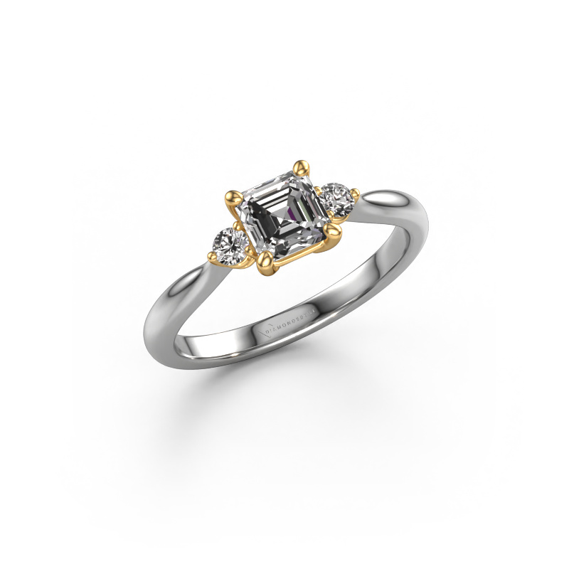 Bild von Verlobungsring Lieselot ASSC 585 Weißgold Custom diamant 4.5 mm