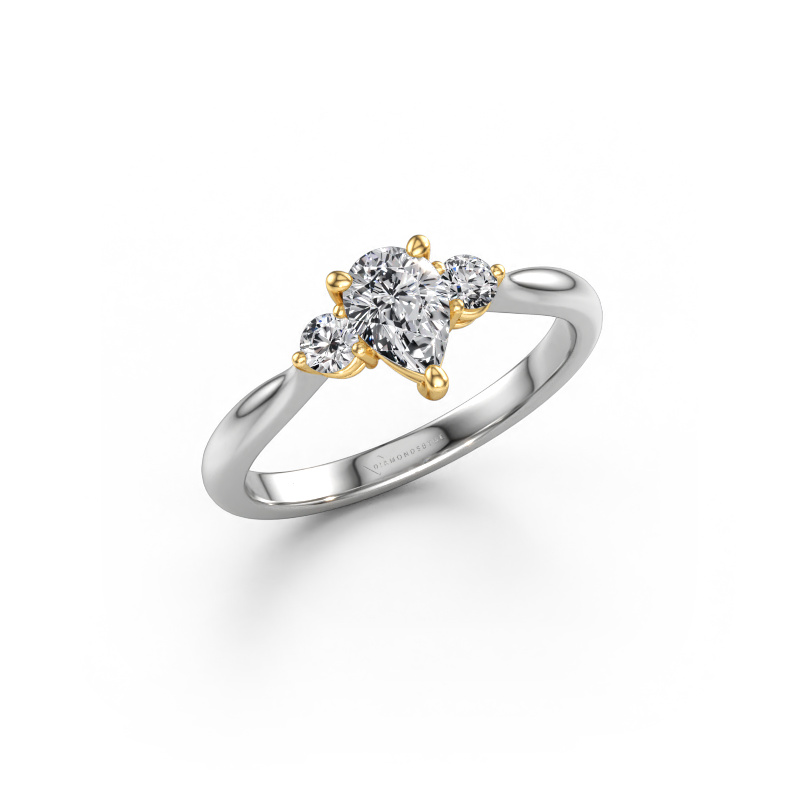Afbeelding van Verlovingsring Lieselot PER 585 witgoud Diamant 0.66 crt