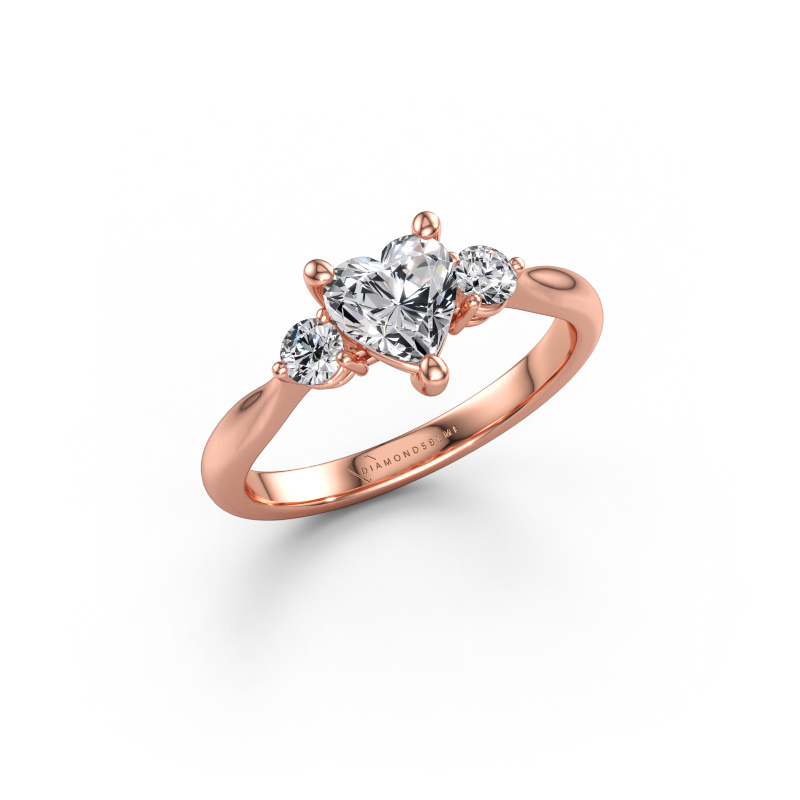 Immagine di Anello di fidanzamento Lieselot HRT 585 oro rosa Diamante lab grown 1.00 crt