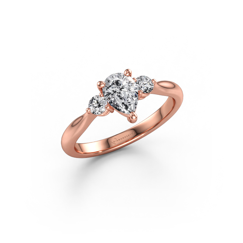 Immagine di Anello di fidanzamento Lieselot PER 585 oro rosa Diamante lab grown 0.84 crt