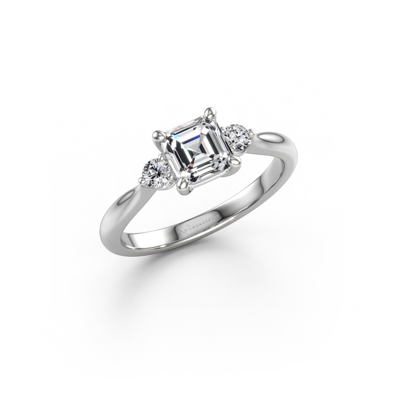 Bild av Förlovningsring Lieselot ASSC 585 vitt guld Labbodlad diamant 0.86 crt