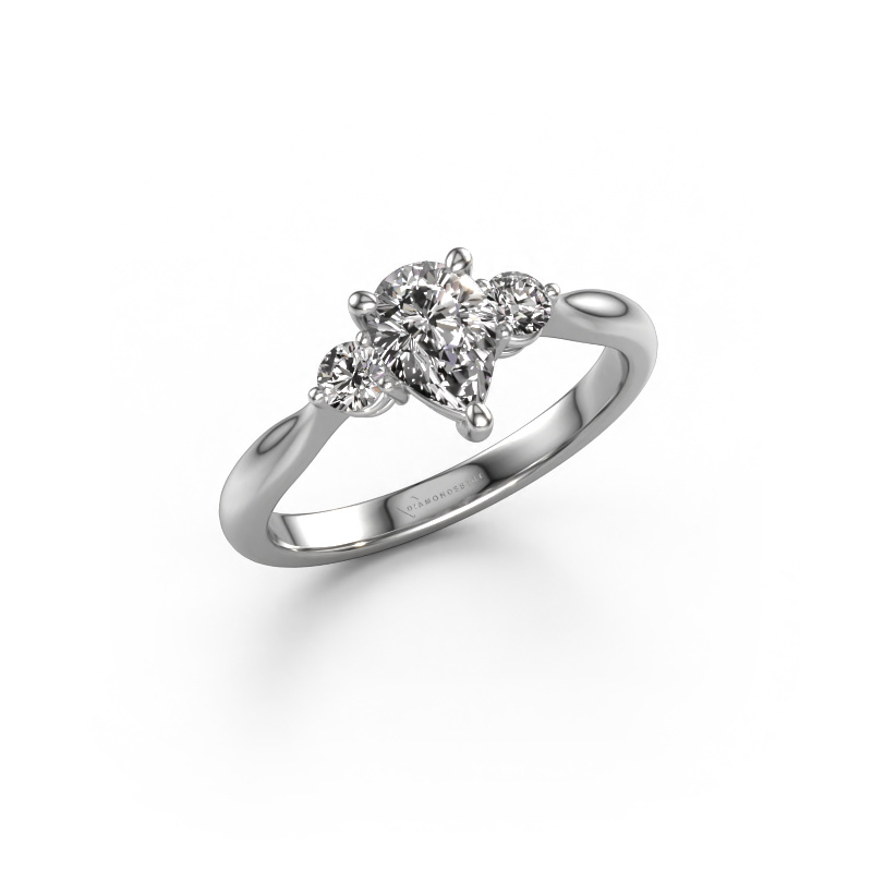 Image of Engagement ring Lieselot PER 950 platinum Lab grown diamond 0.84 crt