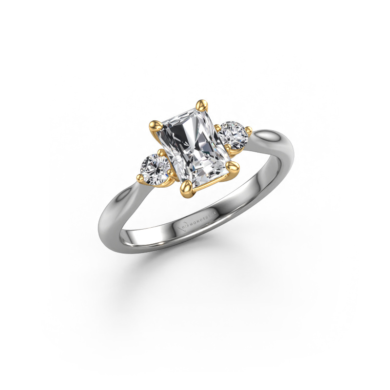 Image de Bague de fiançailles Lieselot RAD 585 or blanc Diamant 1.19 crt