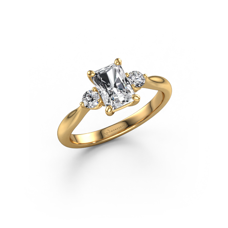 Image of Engagement ring Lieselot RAD 585 gold Diamond 1.19 crt