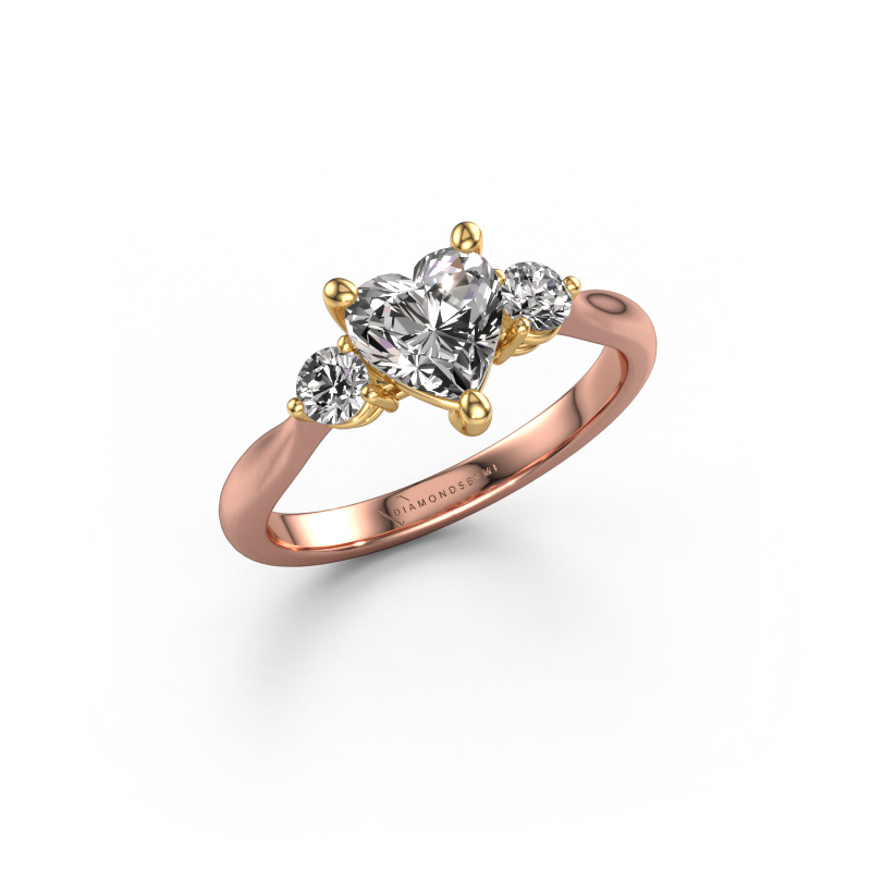 Bild von Verlobungsring Lieselot HRT 585 Roségold Diamant 1.24 crt