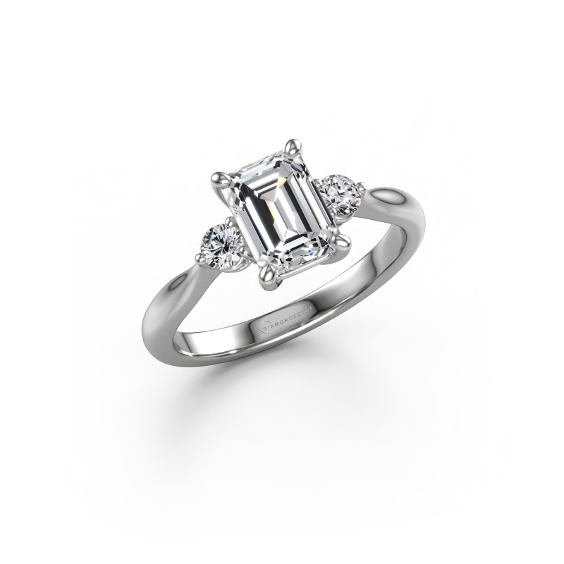 Image of Engagement ring Lieselot EME 950 platinum Diamond 1.69 crt