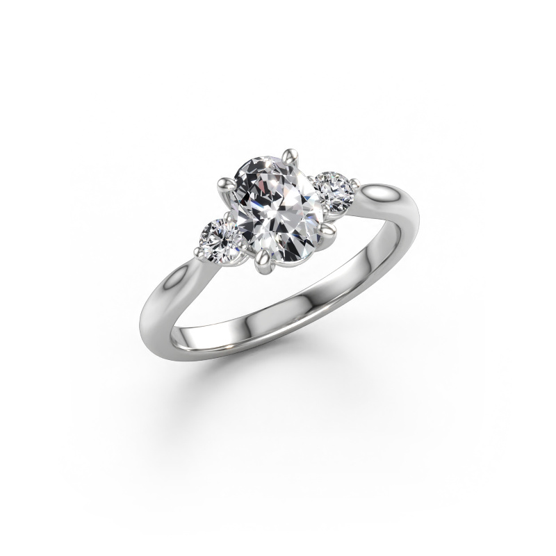 Afbeelding van Verlovingsring Lieselot OVL 950 platina Lab-grown diamant 0.99 crt