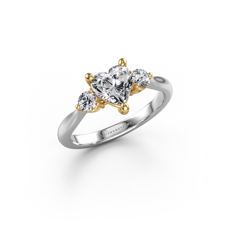 Bild von Verlobungsring Lieselot HRT 585 Weißgold Lab-grown Diamant 1.24 crt
