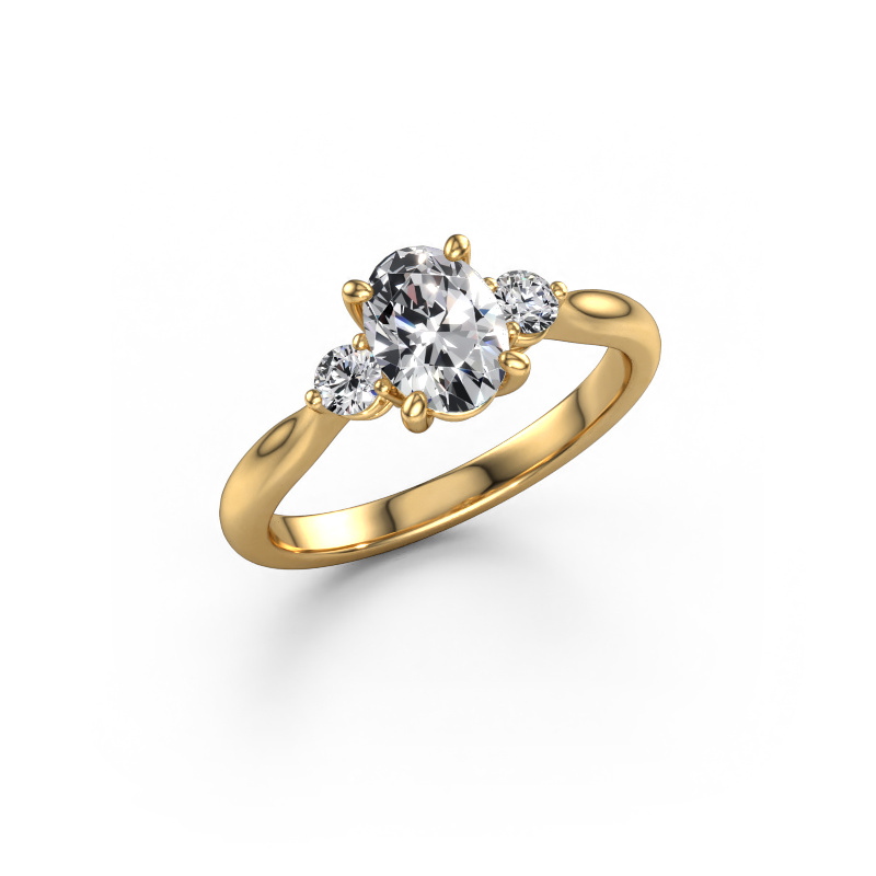 Afbeelding van Verlovingsring Lieselot OVL 585 Goud Lab-grown diamant 0.99 crt
