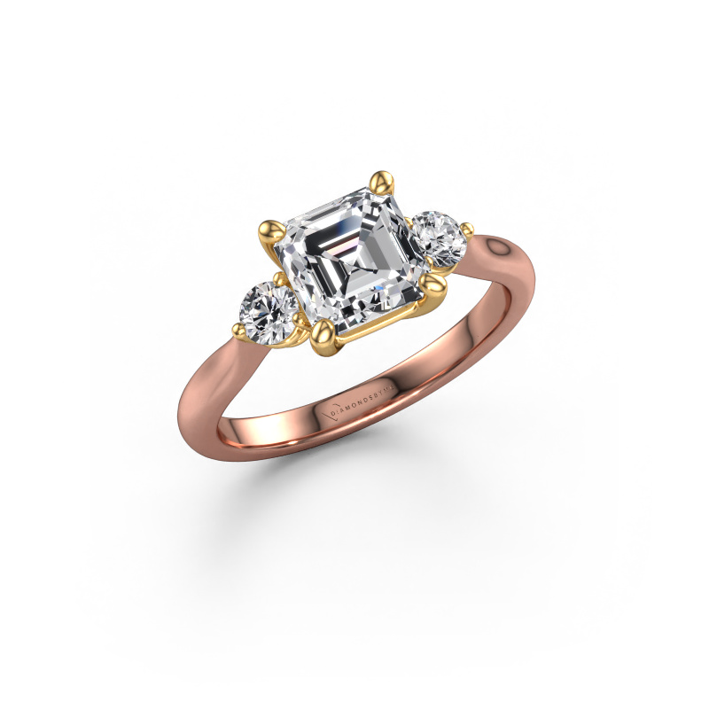 Bild von Verlobungsring Lieselot ASSC 585 Roségold Lab-grown Diamant 1.45 crt
