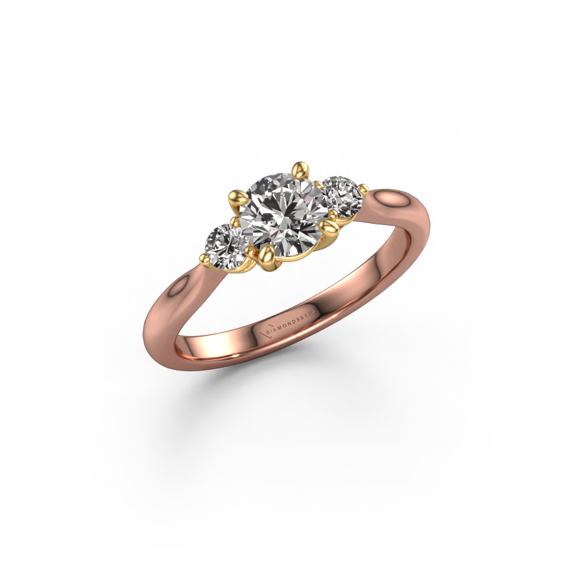 Bild von Verlobungsring Lieselot RND 585 Roségold Diamant 0.79 crt