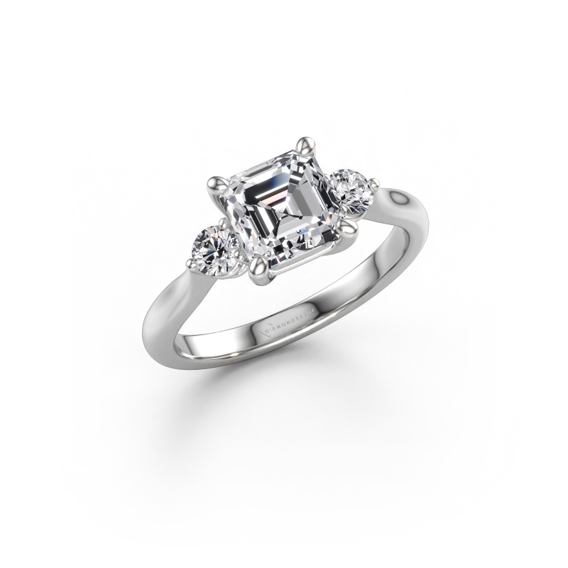 Immagine di Anello di fidanzamento Lieselot ASSC 585 oro bianco Diamante lab grown 1.45 crt